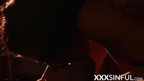 Erotic sex session in complete darkness with gorgeous chick