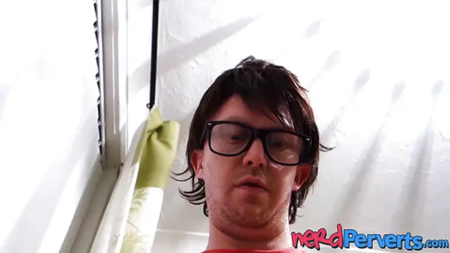 Chubby succubus Lucy Lane licks two geeky dicks