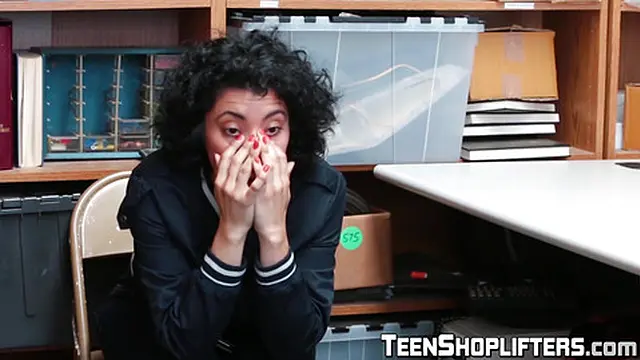 Beautiful ebony chick Maya Morena fucked for shoplifting