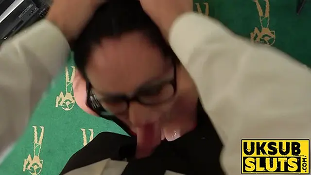 UKSubSluts com - Busty slut takes cock🌭 slapping and doggy style with gagging