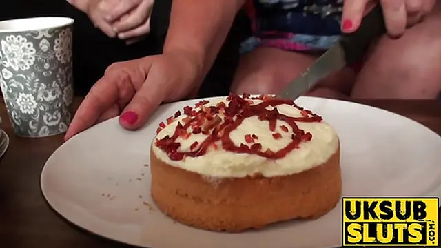 UKSubSluts com - Delectable mature sub pleases young guy and plays with him with fun