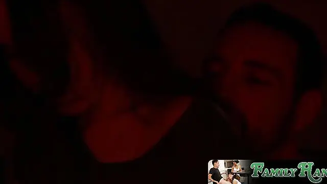 hunk slips into girlfriend′s room for a midnight tryst