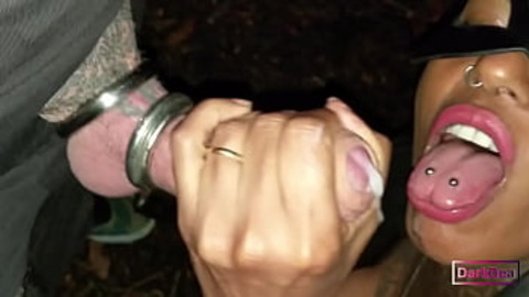 The Cock’s Queen “Dark Dea` in The Whore in the Wood is craving for Big Cocks (BIZZARRE-KINKY-FETISH)