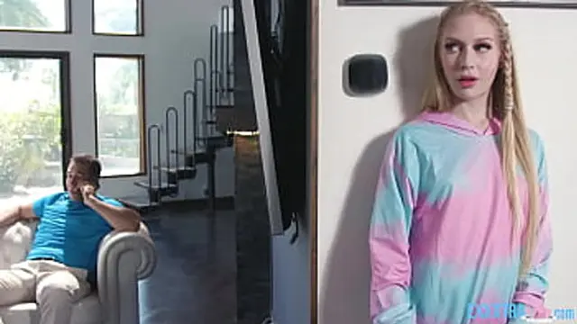 Blonde Teen Takes Heavy Load from Big Stud