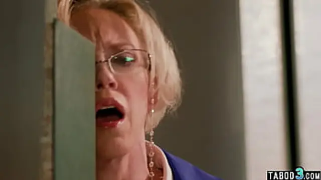 Big titted MILF slut anal fucked by huge dick in the library