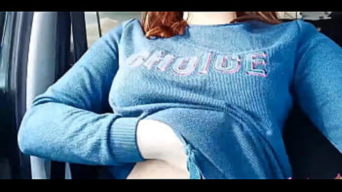 Hot Girl Sucking Stranger's Cock In Taxi - Cum In Mouth