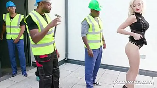 Fuck Princess &mdash;  Ria Sunn &mdash;  stuffs her bare muff &mdash;  tight asshole & dirty mouth with 4 big black cocks that douple penetrate her &mdash;  leaving 3 loads of cum on her face & one lovely creampie! Full Flick at Private com!