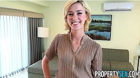 Blonde slut fucked by a big cock