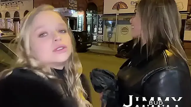 Unexpected foursome with the girls