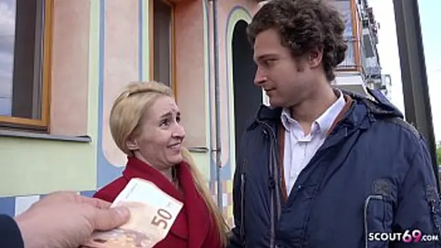 Slurpy German Scout sucks anorexic cheating agent′s filthy public ass🍑 at casting