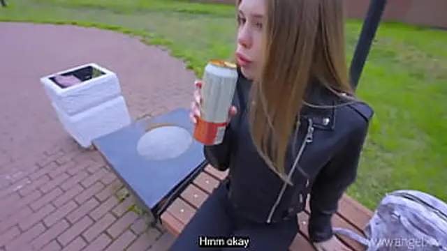 Shy guy gets relaxed by a sexy girl (undefined)